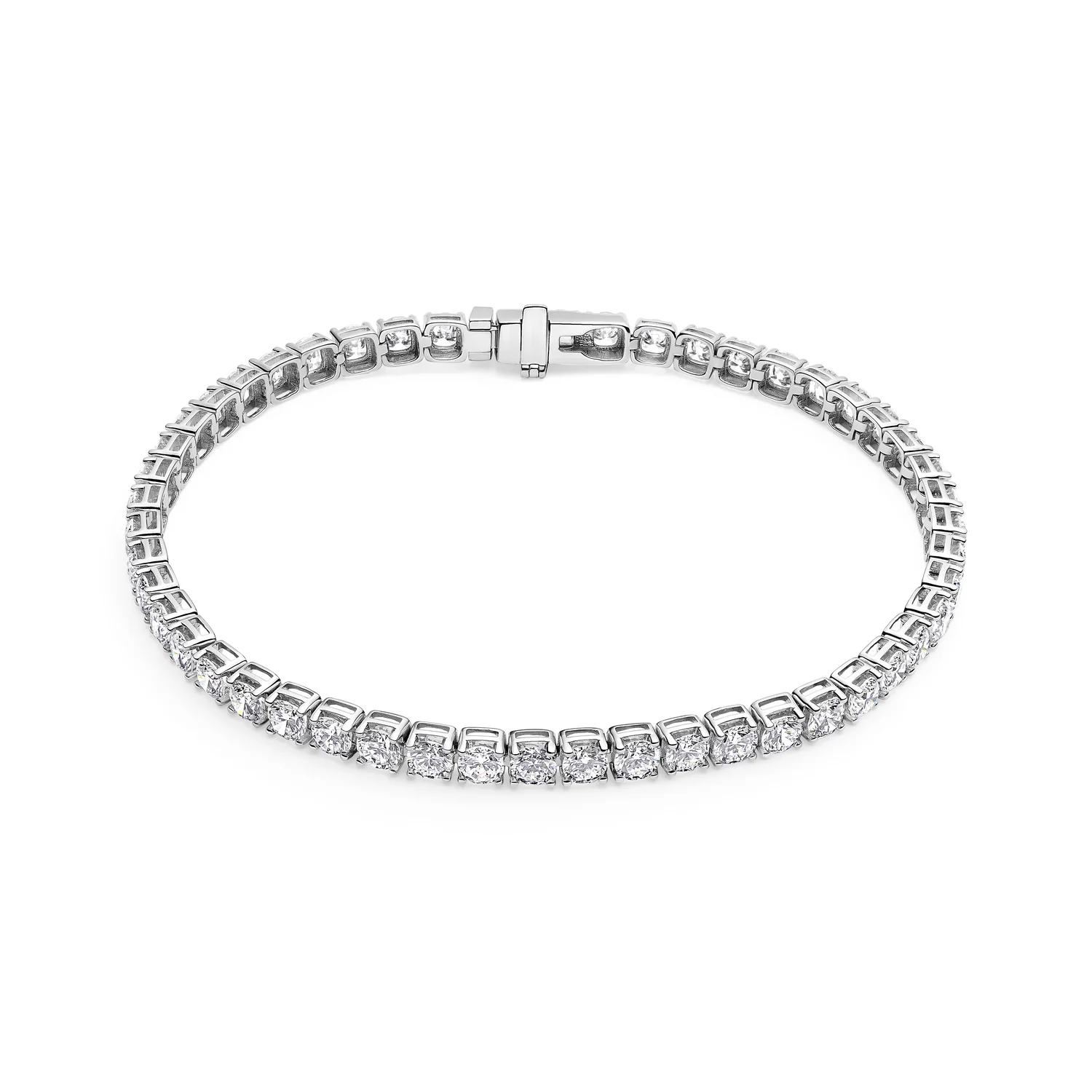 Armband Diamante Tennis - 14k Gelbgold oder Weißgold 5.64-6.72 ct TW G-H VS lab-grown Diamanten - Image 3
