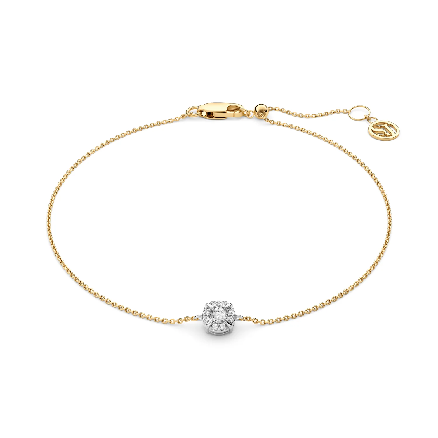 Armband Rome - 14k Gelbgold oder Weißgold 0.09 ct TW G-H VS lab-grown Diamanten - Image 3