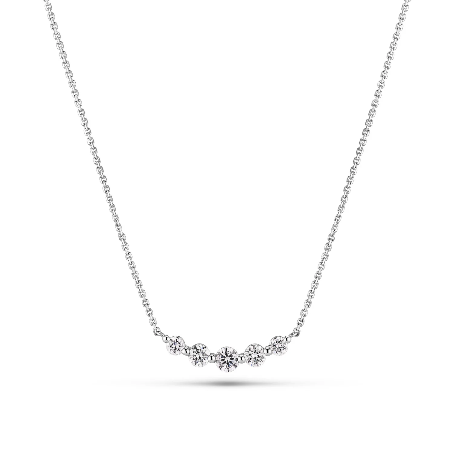 Halskette Tiara - 14k Gelbgold oder Weißgold 0.37-0.46 ct TW G-H VS lab-grown diamanten - Image 5