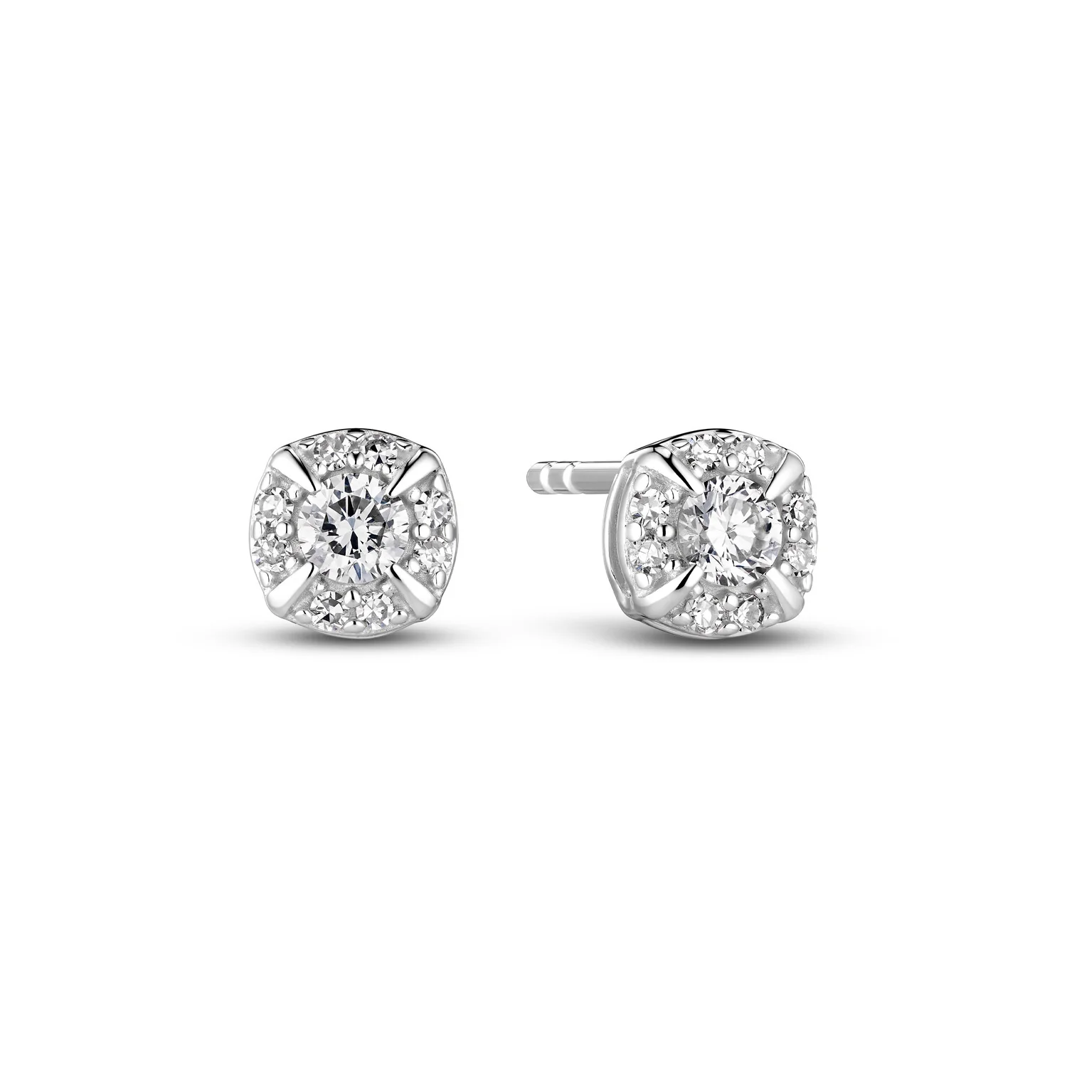 Ohrringe Rome - 14k Gelbgold oder Weißgold 0.17 ct TW G-H VS lab-grown diamanten - Image 3