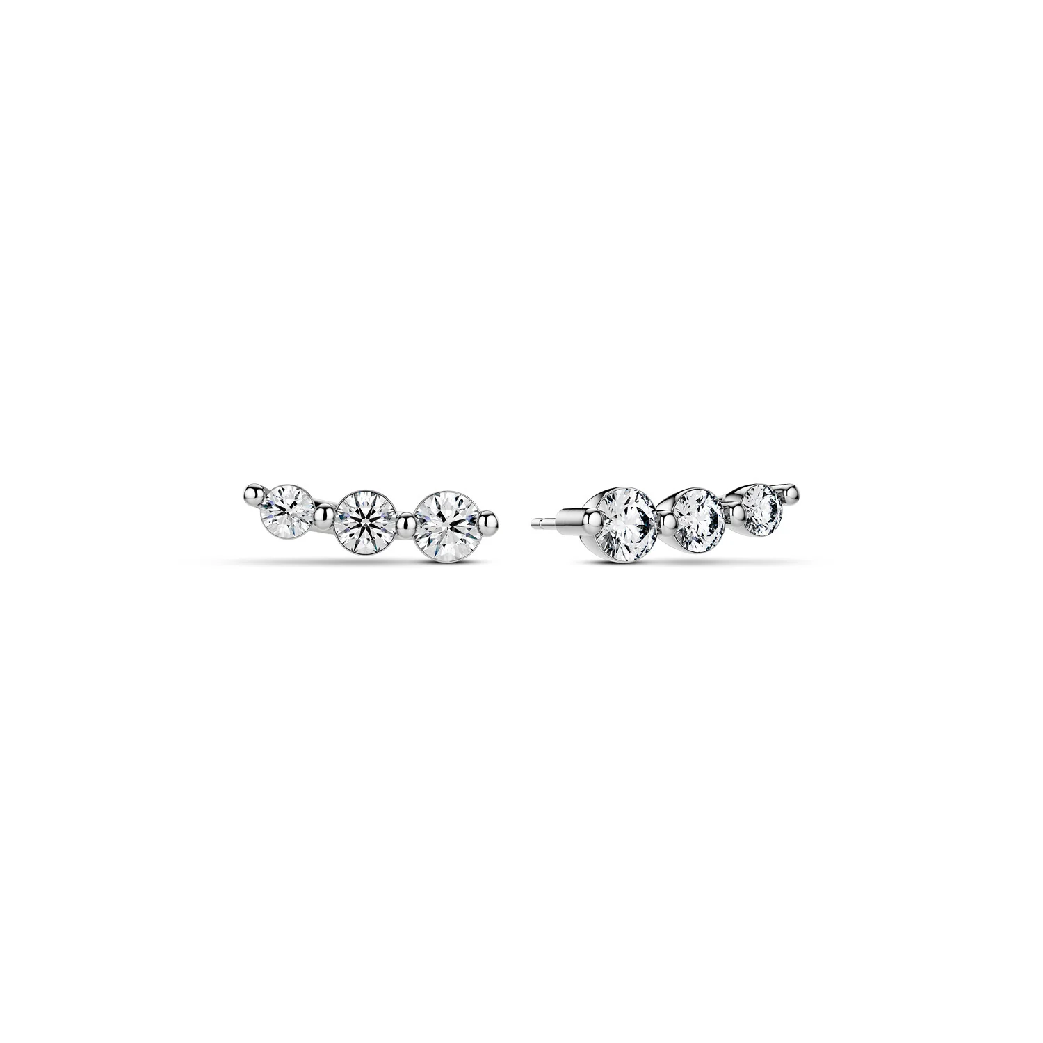 Ohrringe Tiara - 14k Gelbgold oder Weißgold 0.48 ct TW G-H VS lab-grown diamanten - Image 3