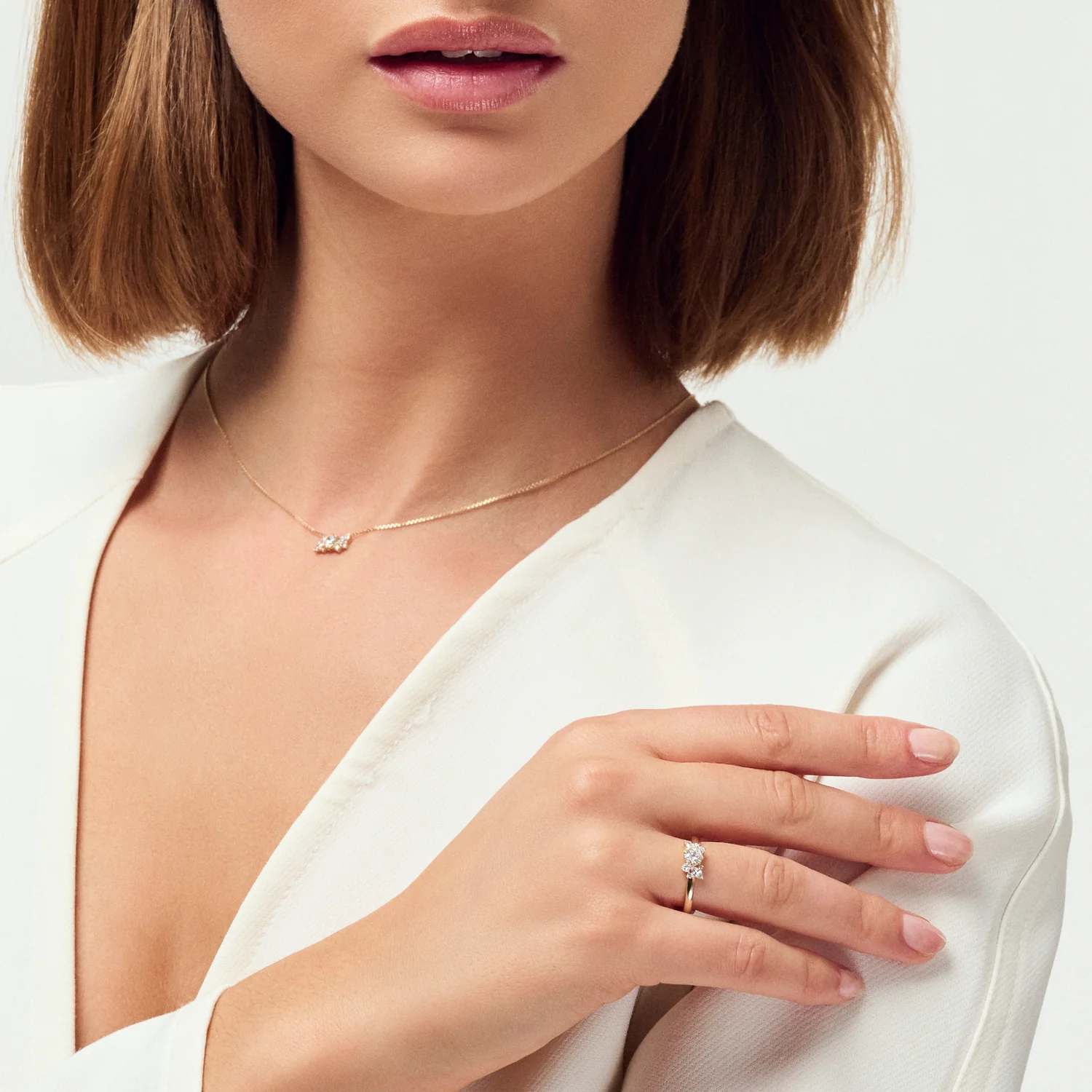 Ring Lovere - 14k Gelbgold oder Weißgold 0.58 ct TW G-H VS lab-grown diamanten - Image 2