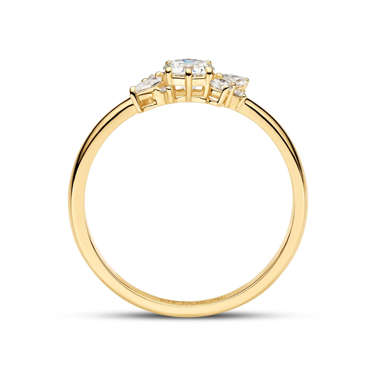Ring Lovere - 14k Gelbgold oder Weißgold 0.58 ct TW G-H VS lab-grown diamanten - Image 9