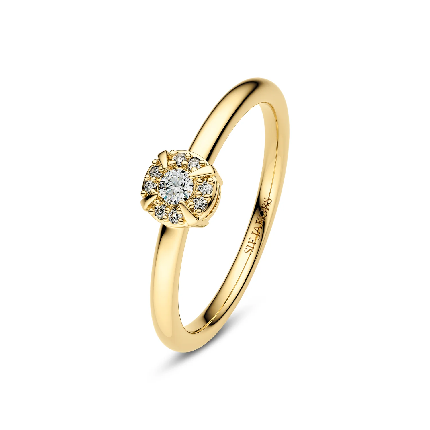 Ring Rome - 14k Gelbgold oder Weißgold 0.09 ct TW G-H VS lab-grown Diamanten - Image 3