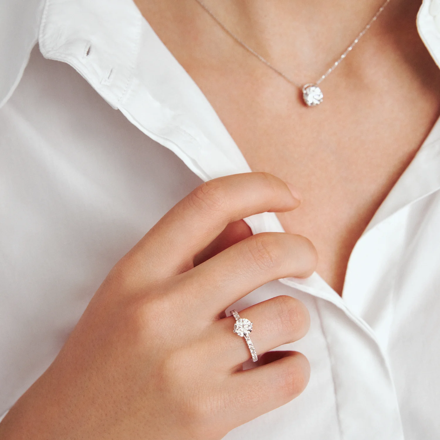 Ring Venice Solitaire - 14k Gelbgold oder Weißgold 0.50-3.00 ct TW G-H VS lab-grown Diamanten - Image 12