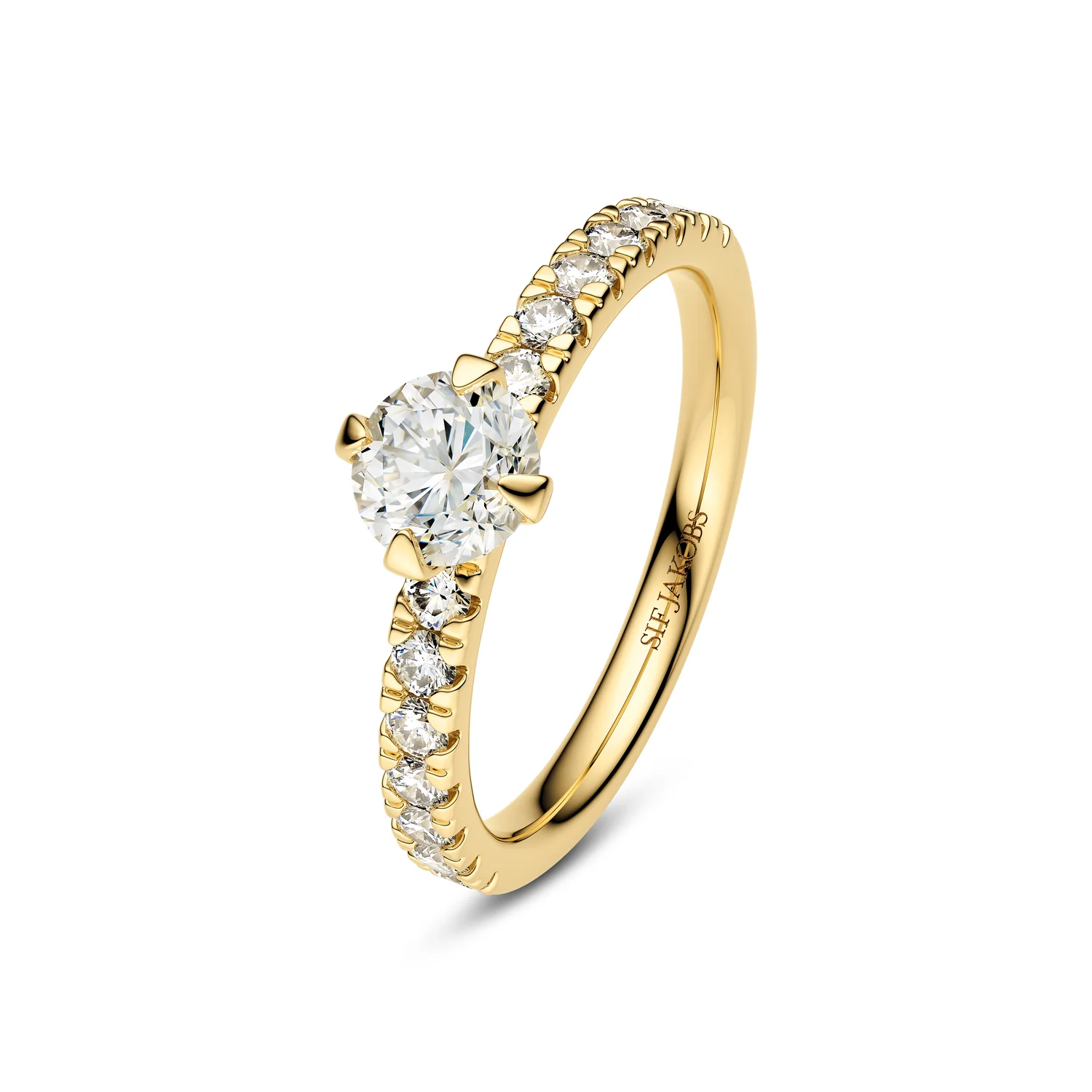 Ring Venice Solitaire - 14k Gelbgold oder Weißgold 0.50-3.00 ct TW G-H VS lab-grown Diamanten - Image 8