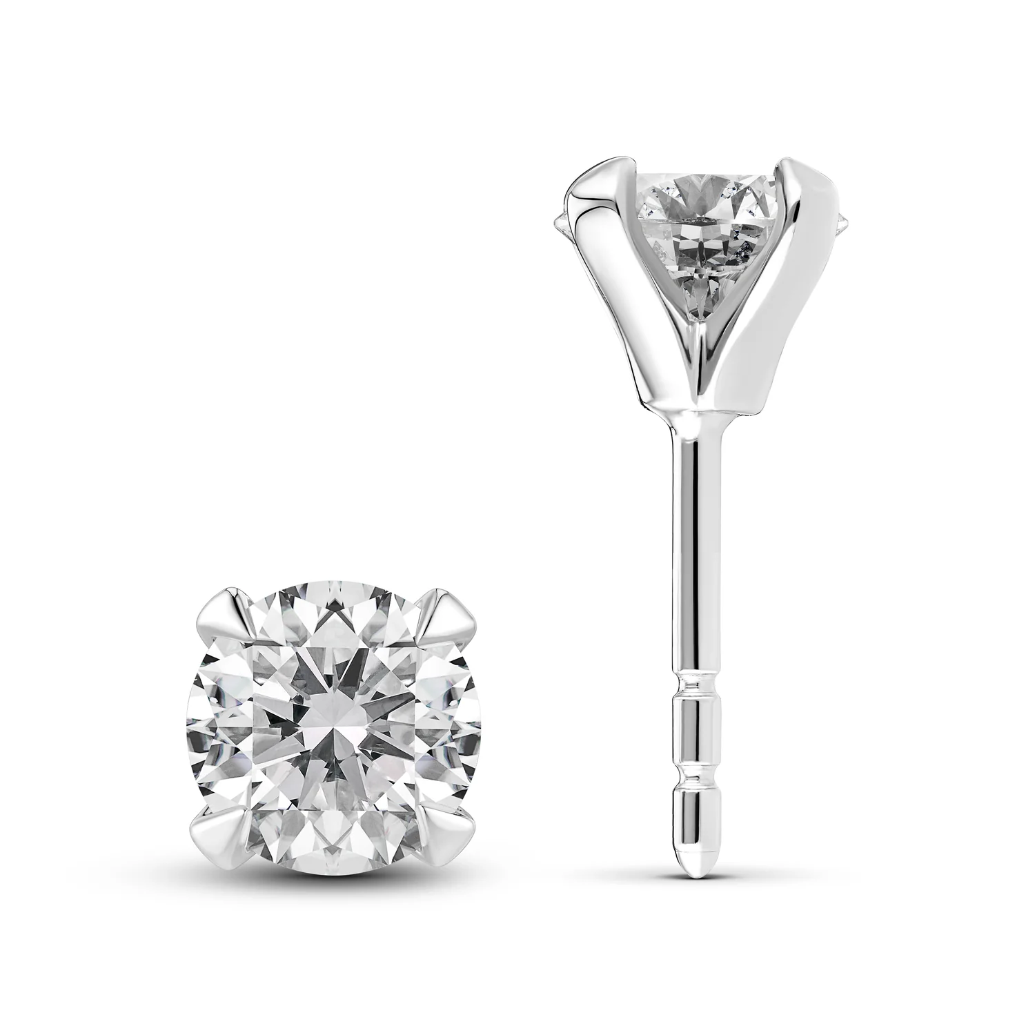 Ohrringe Venice Solitaire - 14k Gelbgold oder Weißgold 0.22-3.00 ct TW G-H VS lab-grown Diamanten - Image 54