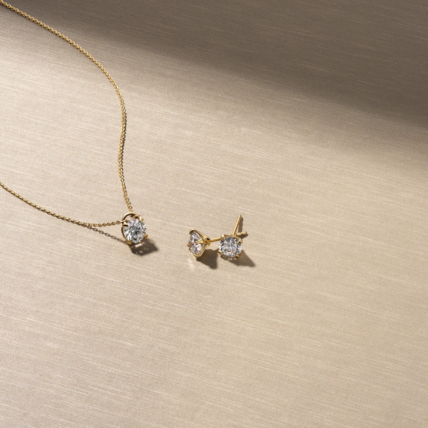 Ohrringe Venice Solitaire - 14k Gelbgold oder Weißgold 0.22-3.00 ct TW G-H VS lab-grown Diamanten - Image 64