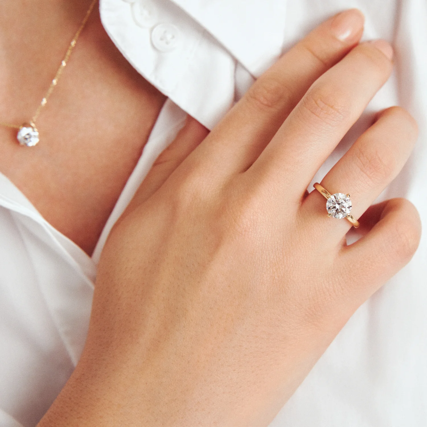 Ring Venice Solitaire - 14k Gelbgold oder Weißgold 0.50-3.00 ct TW G-H VS lab-grown Diamanten - Image 16