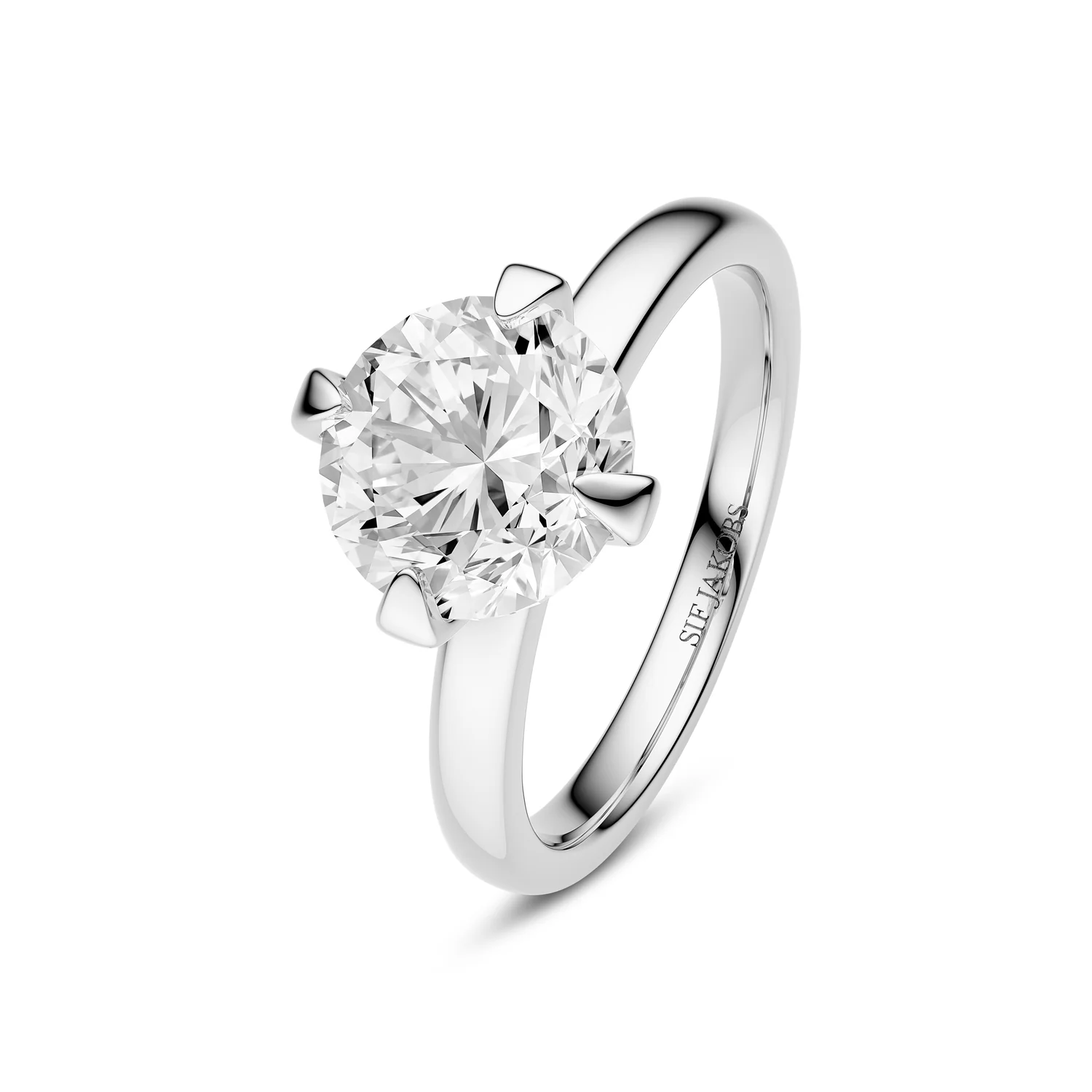 Ring Venice Solitaire - 14k Gelbgold oder Weißgold 0.50-3.00 ct TW G-H VS lab-grown Diamanten - Image 5