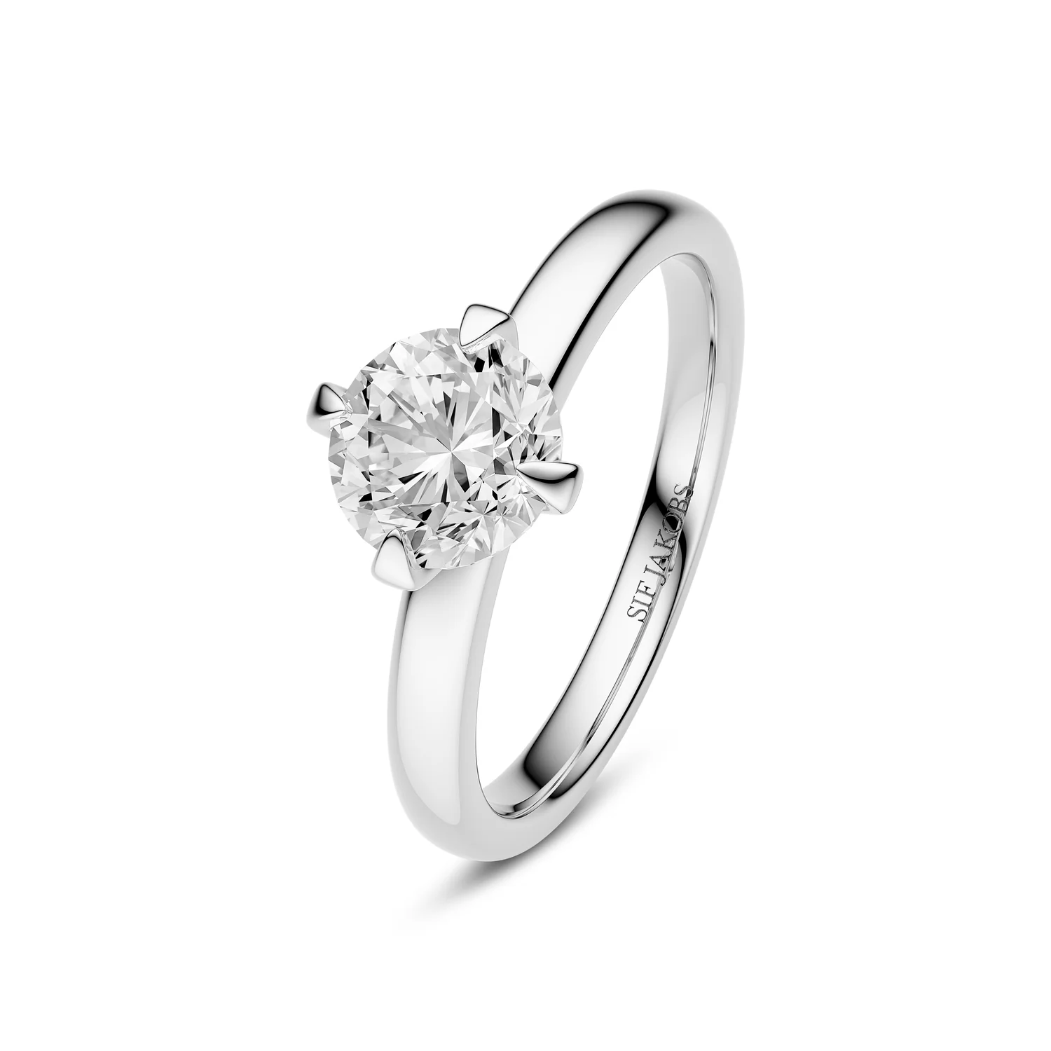 Ring Venice Solitaire - 14k Gelbgold oder Weißgold 0.50-3.00 ct TW G-H VS lab-grown Diamanten - Image 7
