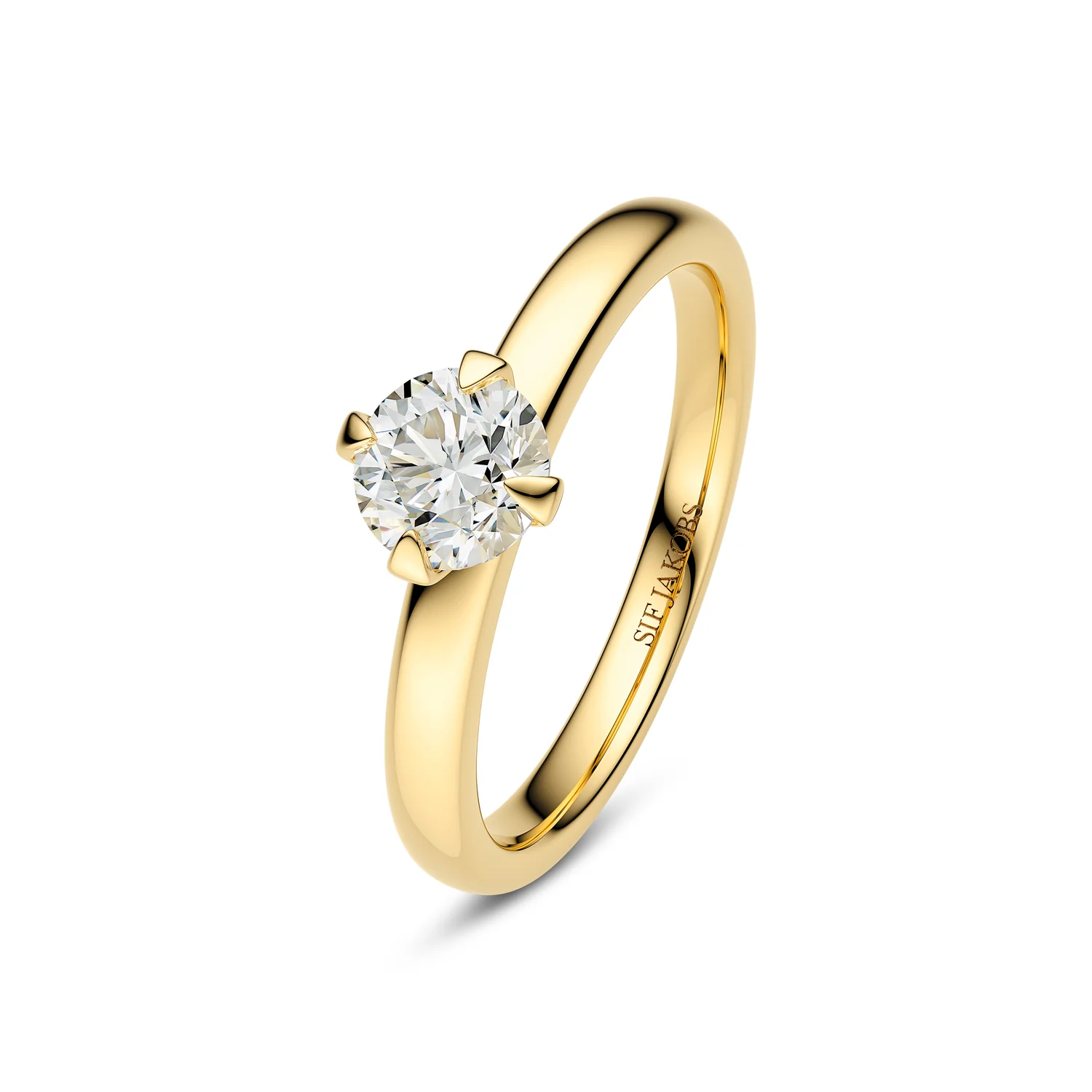 Ring Venice Solitaire - 14k Gelbgold oder Weißgold 0.50-3.00 ct TW G-H VS lab-grown Diamanten - Image 8