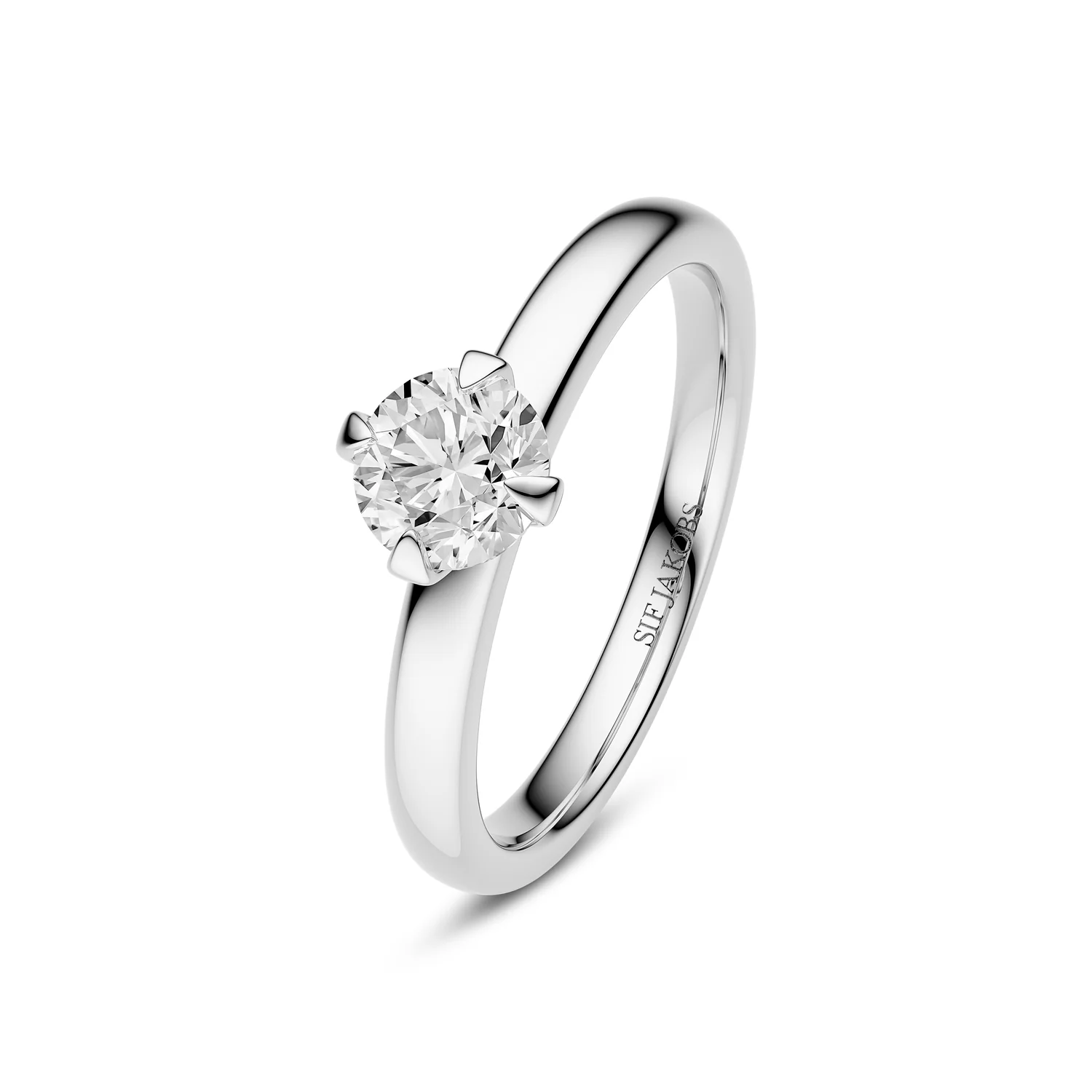 Ring Venice Solitaire - 14k Gelbgold oder Weißgold 0.50-3.00 ct TW G-H VS lab-grown Diamanten - Image 9
